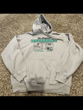 Starbucks, the original pikes Place market Seattle Washington hoodie adult large